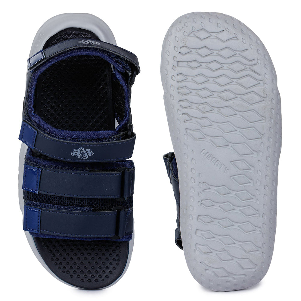 A-HA Casual Navy Blue Sandals For Men LB195-1 By Liberty