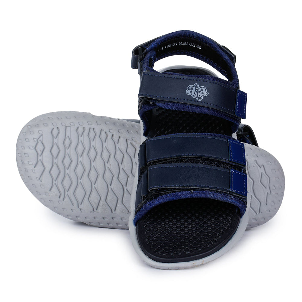 A-HA Casual Navy Blue Sandals For Men LB195-1 By Liberty