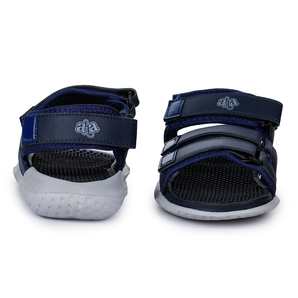 A-HA Casual Navy Blue Sandals For Men LB195-1 By Liberty