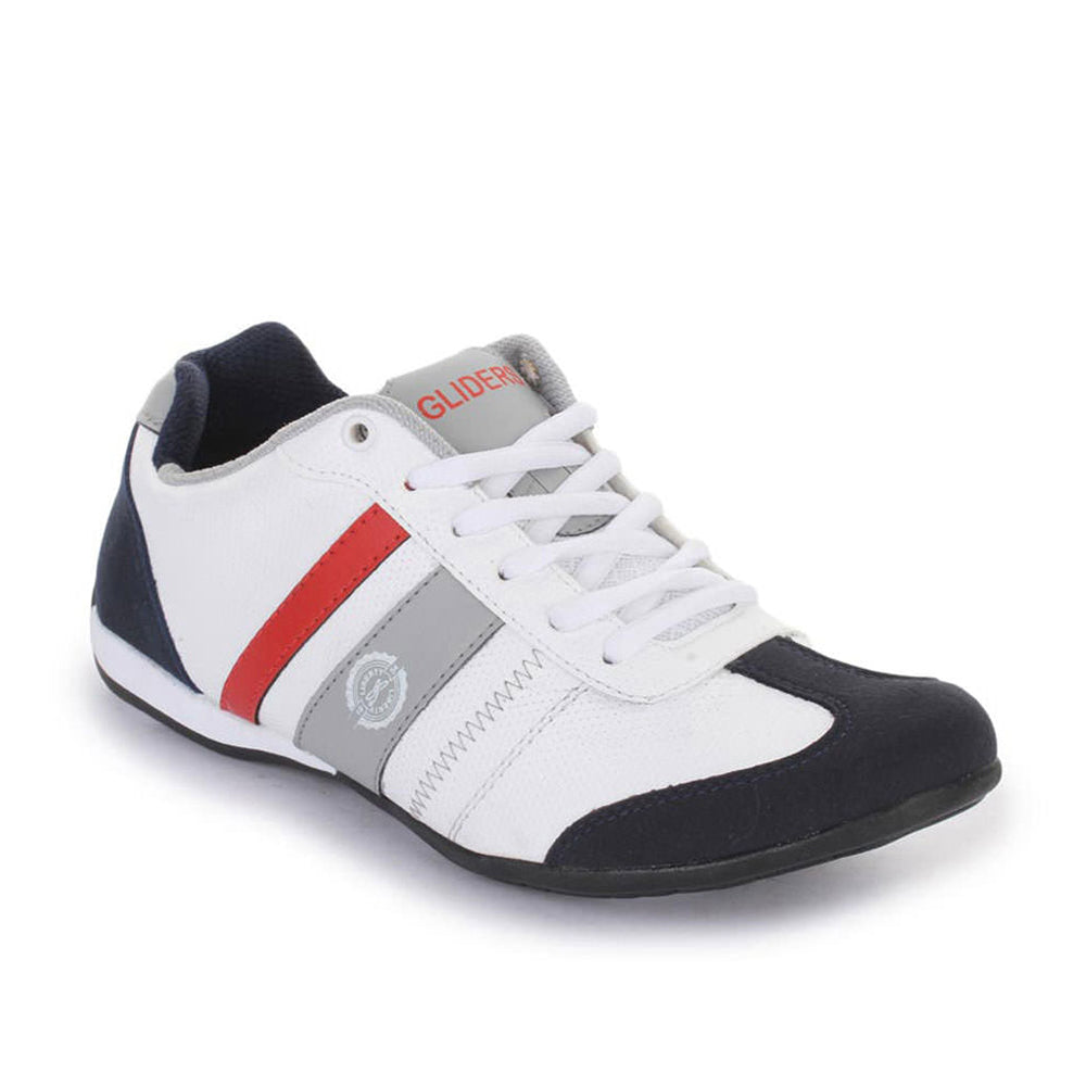 Force 1 Men's White Casual Lacing Shoes (LB9-52)