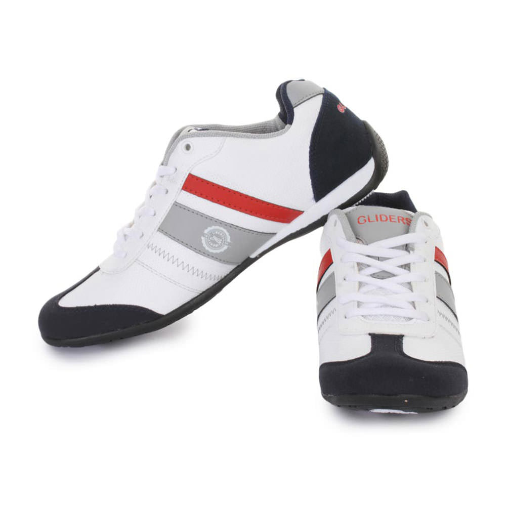 Force 1 Men's White Casual Lacing Shoes (LB9-52)