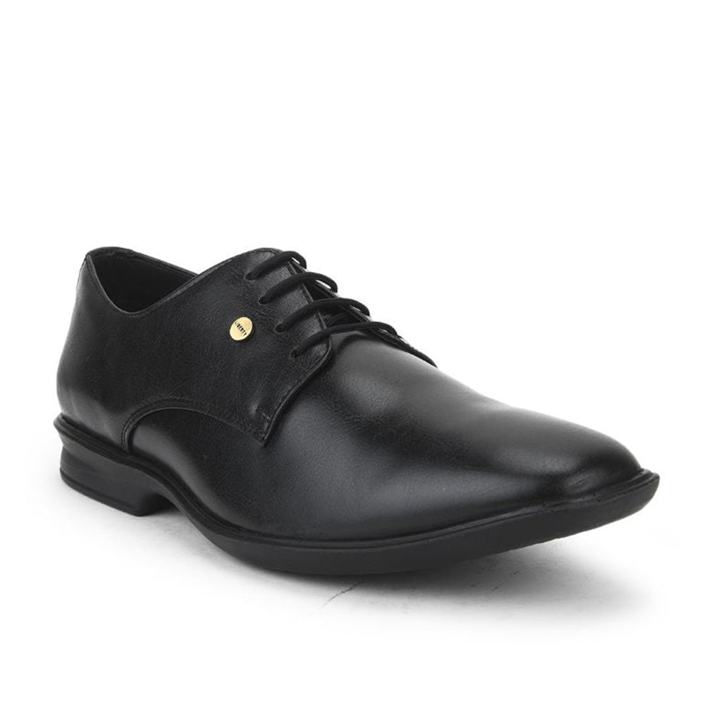 Fortune (Black) Formal Lace Up Derby Shoes For Men Lucio-21 By Liberty