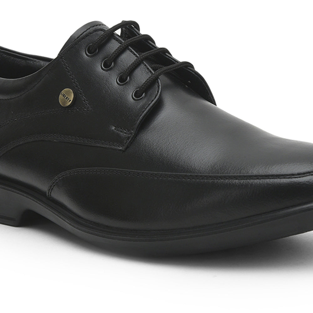 Fortune Formal Lacing Shoes For Men (Black) LUCIO-52 By Liberty