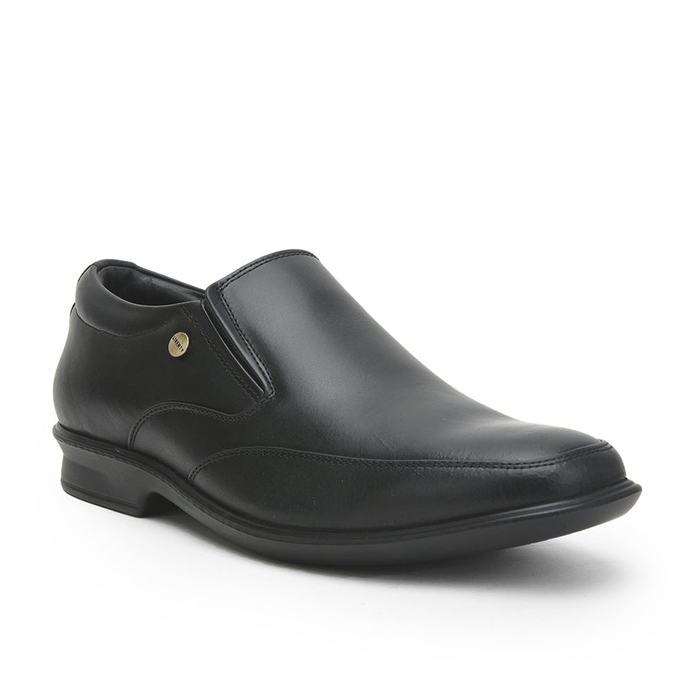 Fortune Formal Non Lacing Shoes For Men (Black) LUCIO-53 By Liberty