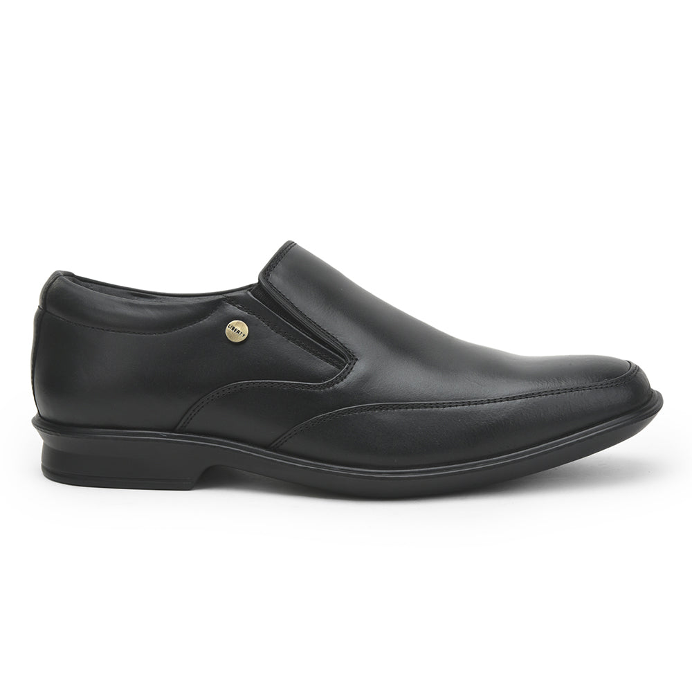 Fortune Formal Non Lacing Shoes For Men (Black) LUCIO-53 By Liberty