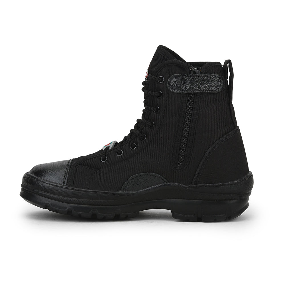 Freedom By Liberty Mens HUNTER-Z Defence Lacing Black Boots