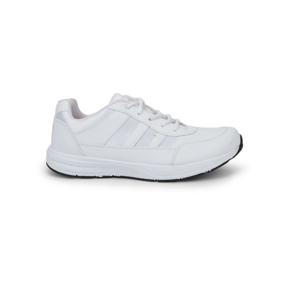 Force 1 Casual Lacing Shoes For Men (White) LB46-EL By Liberty