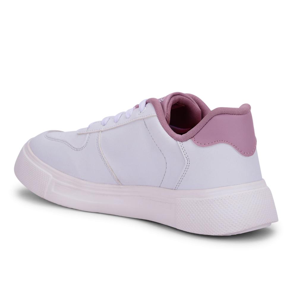 Leap7x Lacing White Casual Sneakers For Women FEMINA-1 By Liberty