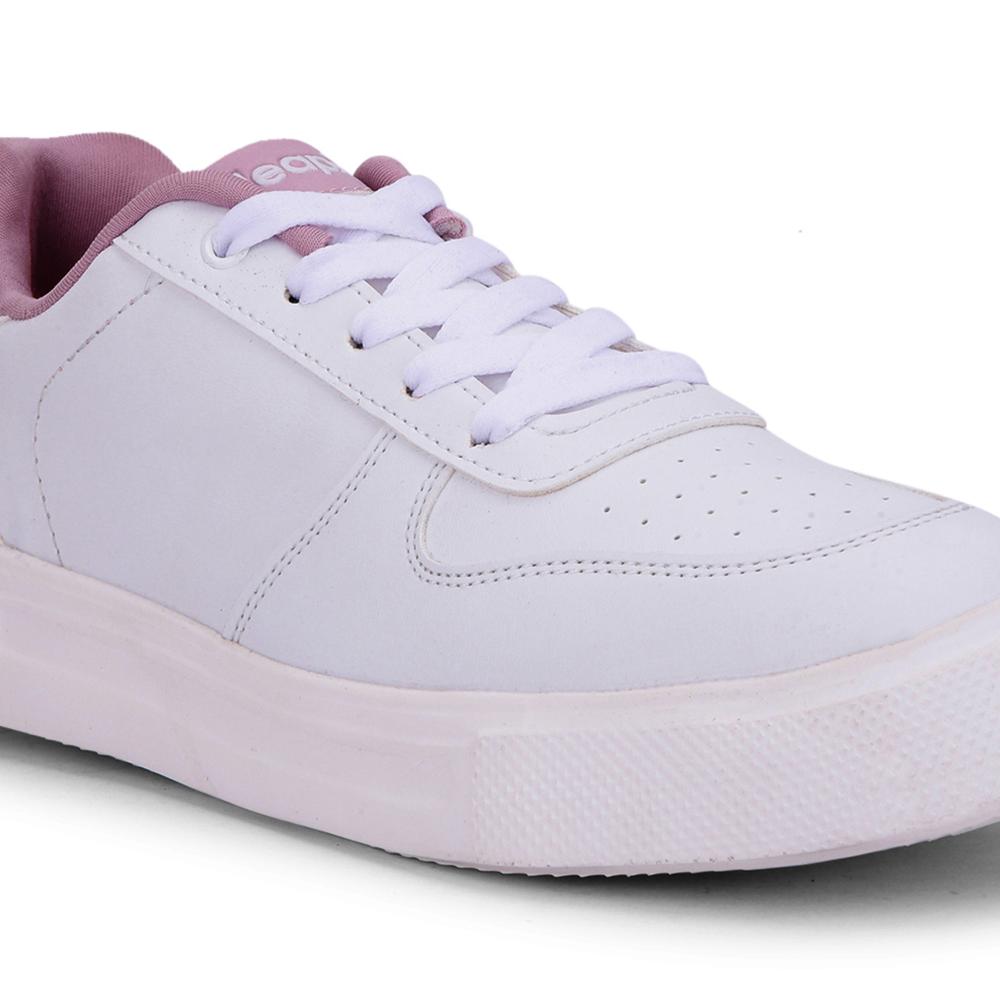 Leap7x Lacing White Casual Sneakers For Women FEMINA-1 By Liberty