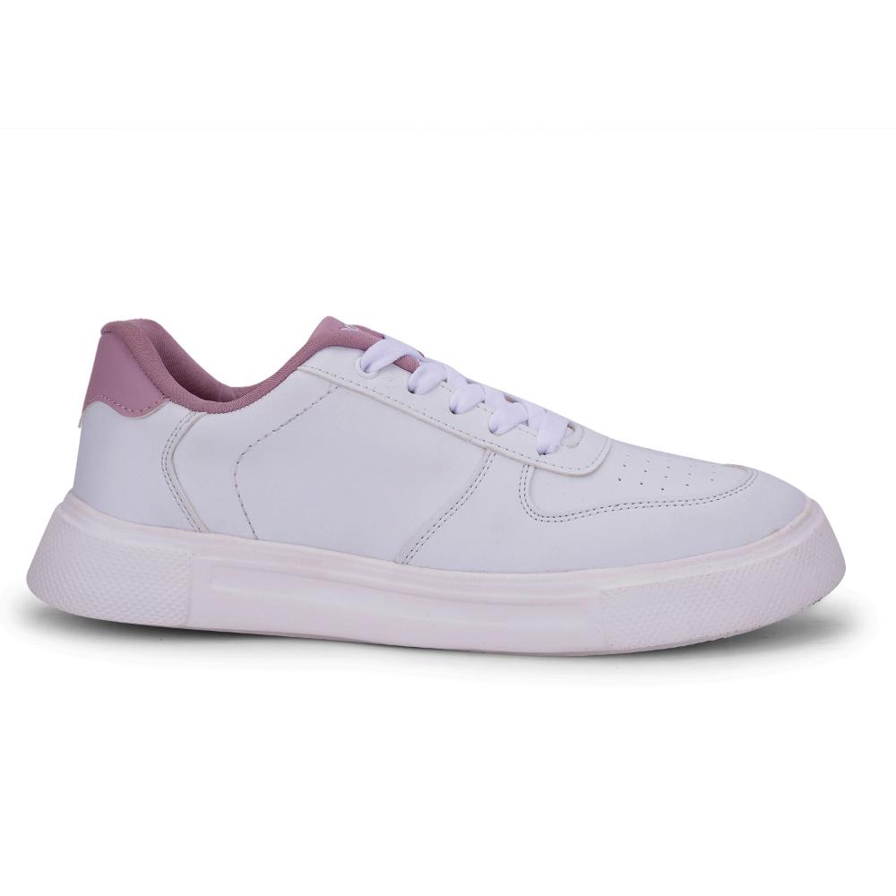 Leap7x Lacing White Casual Sneakers For Women FEMINA-1 By Liberty