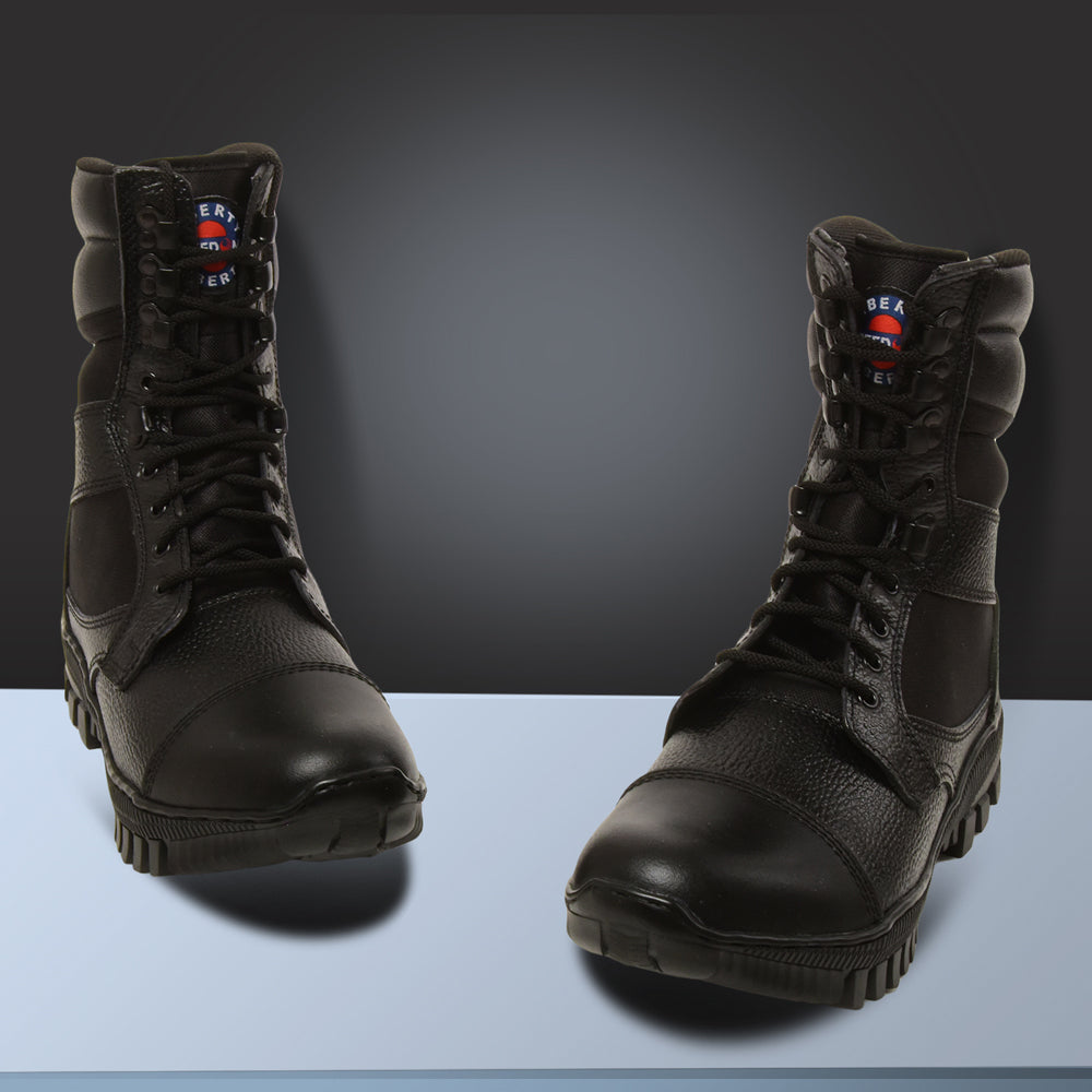 Freedom By Liberty Mens SOLDIER-1 Defence Lacing Black Trekking Boots