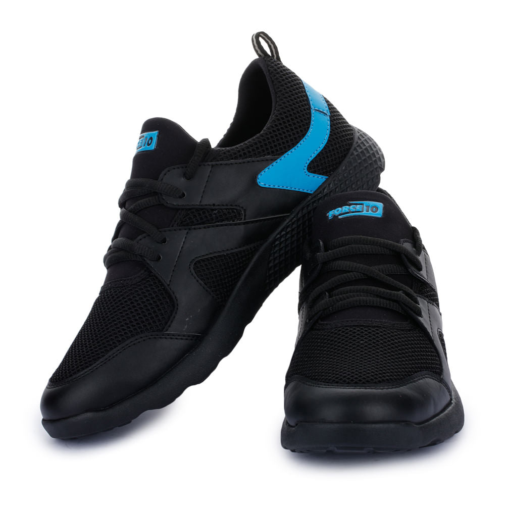 Force 1 Men's Black Sports Lacing