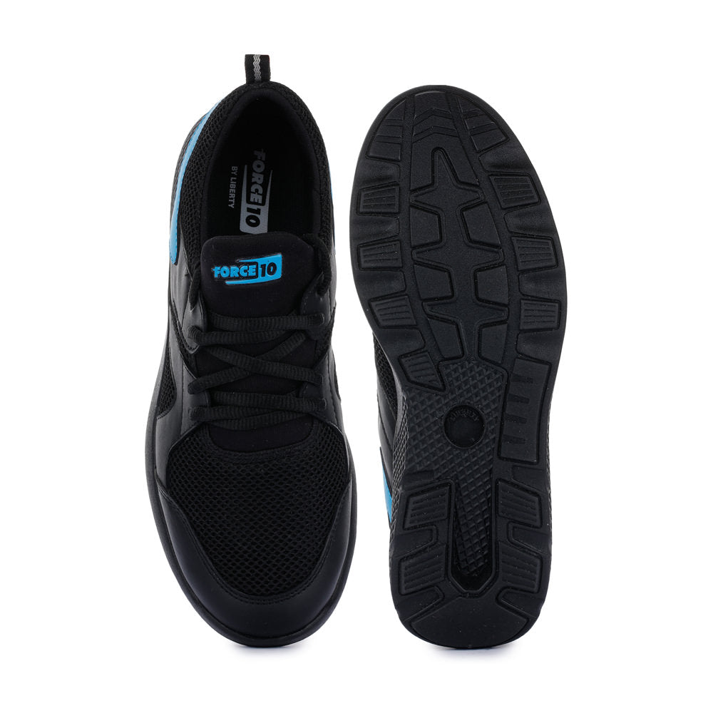 Force 1 Men's Black Sports Lacing