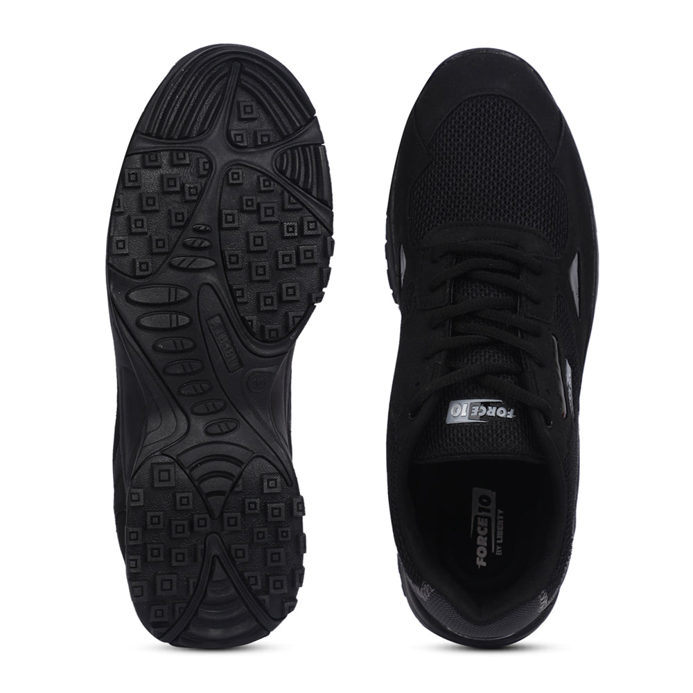 Force 1 By Liberty Men Sports Running Shoes - Black (NORWAY-5)