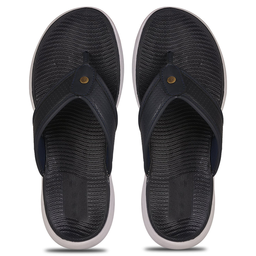 A-HA Casual Navy Blue Flip-Flops For Men IMPACT-3 By Liberty