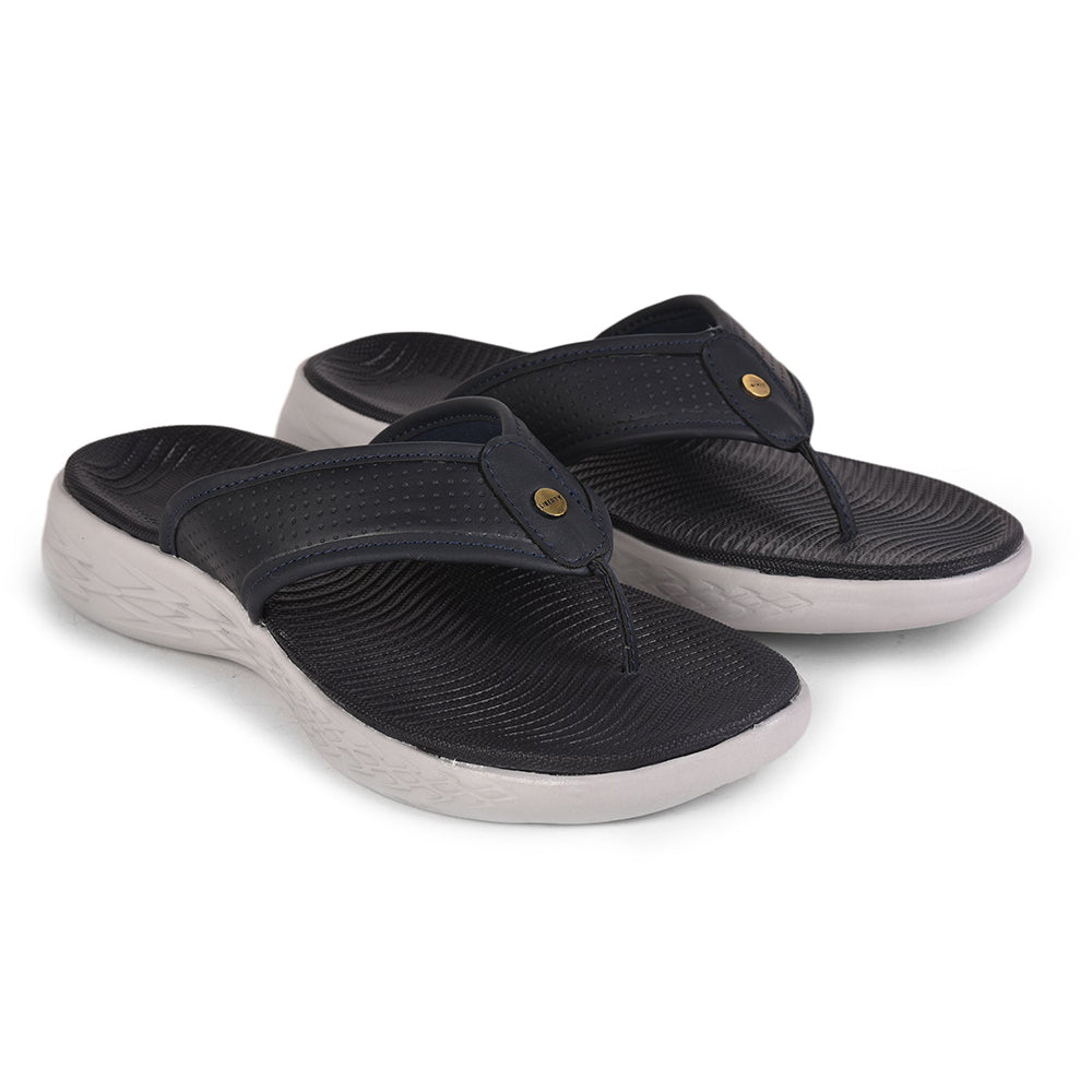 A-HA Casual Navy Blue Flip-Flops For Men IMPACT-3 By Liberty