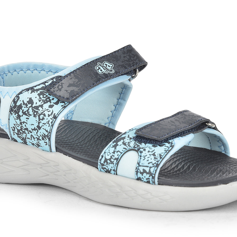 Gliders Blue Casual Sandals For Women TIARA-3 By Liberty