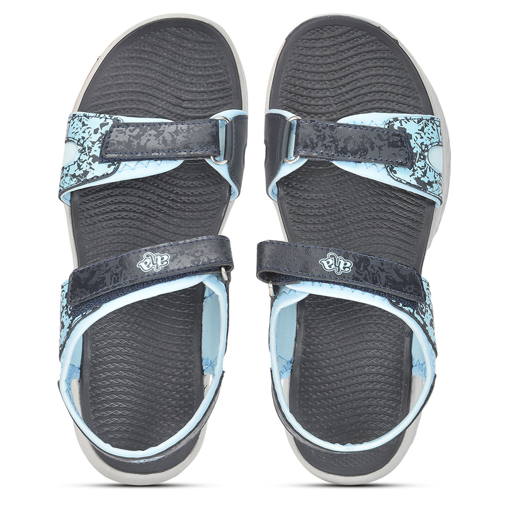 Gliders Blue Casual Sandals For Women TIARA-3 By Liberty