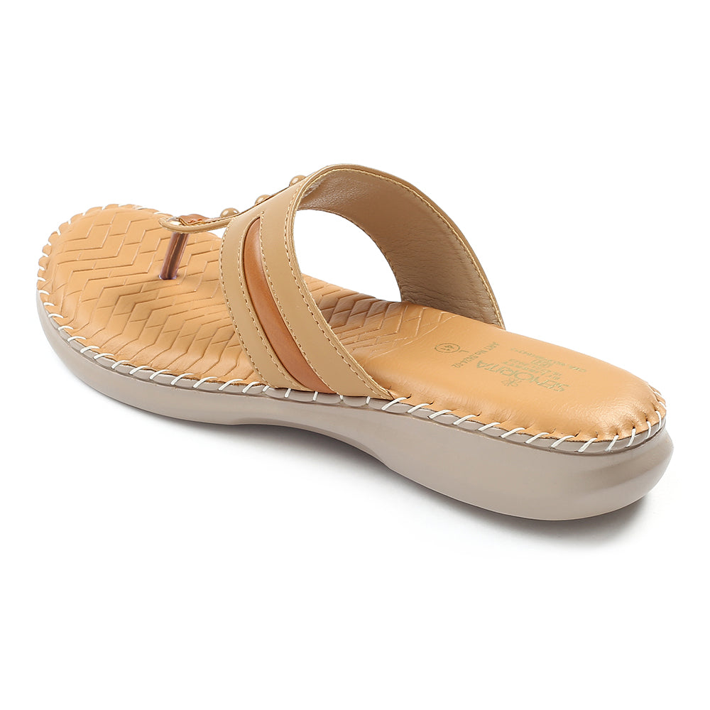 Senorita Beige Casual Slipper For Women S624-02 