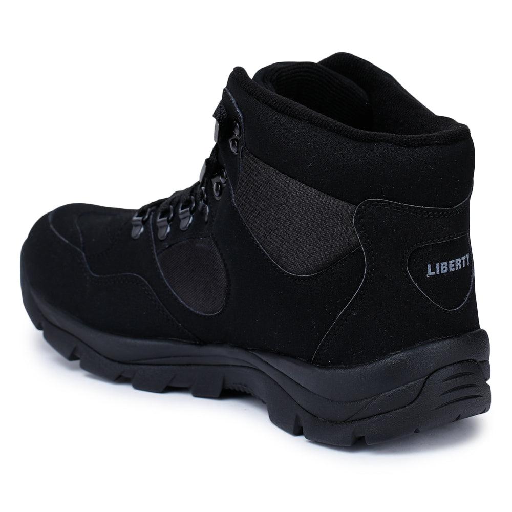 Freedom Lacing Black Safety Shoes For Men EVEREST-4 By Liberty