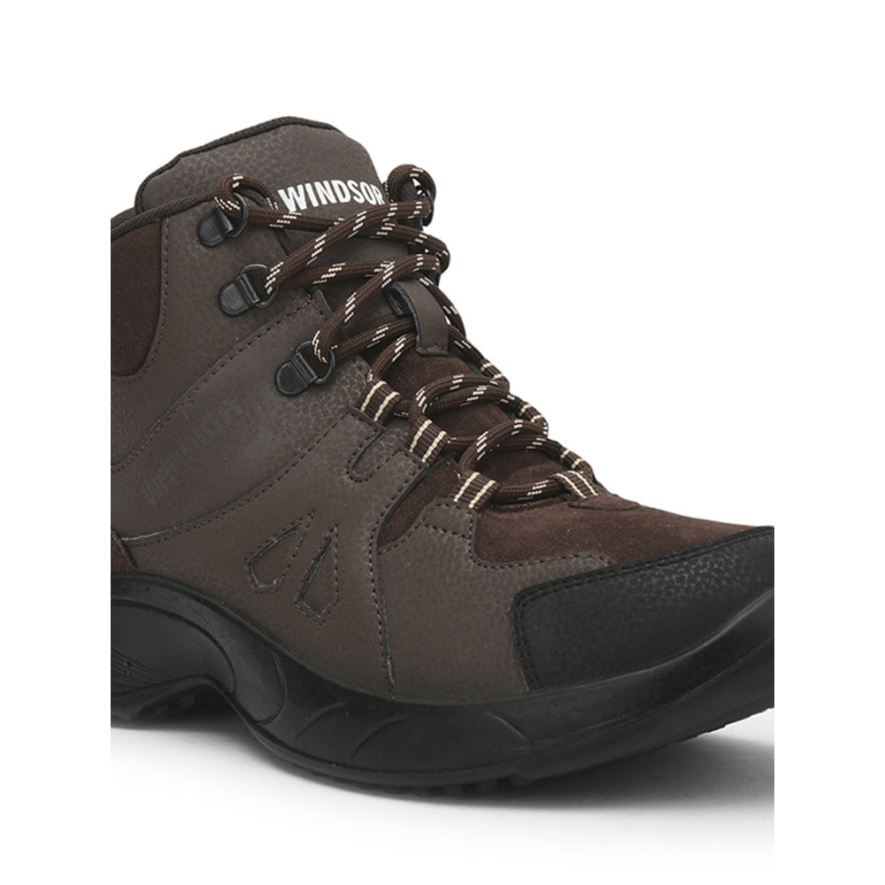 Windsor Brown Lacing Jungle Boots For Men MULLER By Liberty