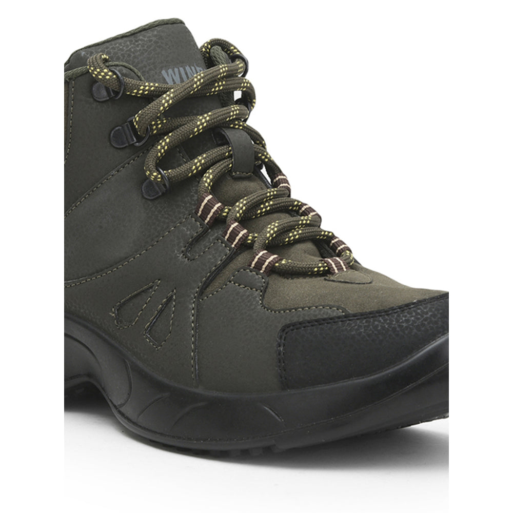 Windsor Olive Green Lacing Jungle Boots For Men MULLER By Liberty