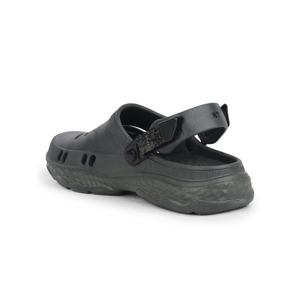 A-HA Casual Dark Green Clogs For Men BEACHRIDE By Liberty