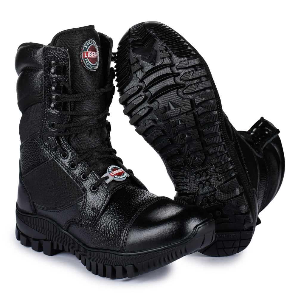 Freedom By Liberty Mens SOLDIER-1 Defence Lacing Black Trekking Boots