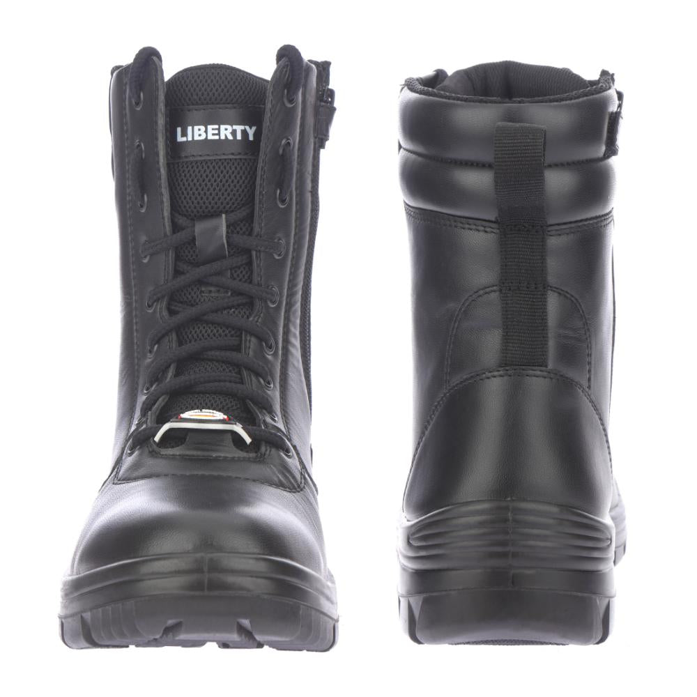 Warrior Genuine Leather Hard Toe Black Industrial Safety Shoes for Men 324-13 By Liberty