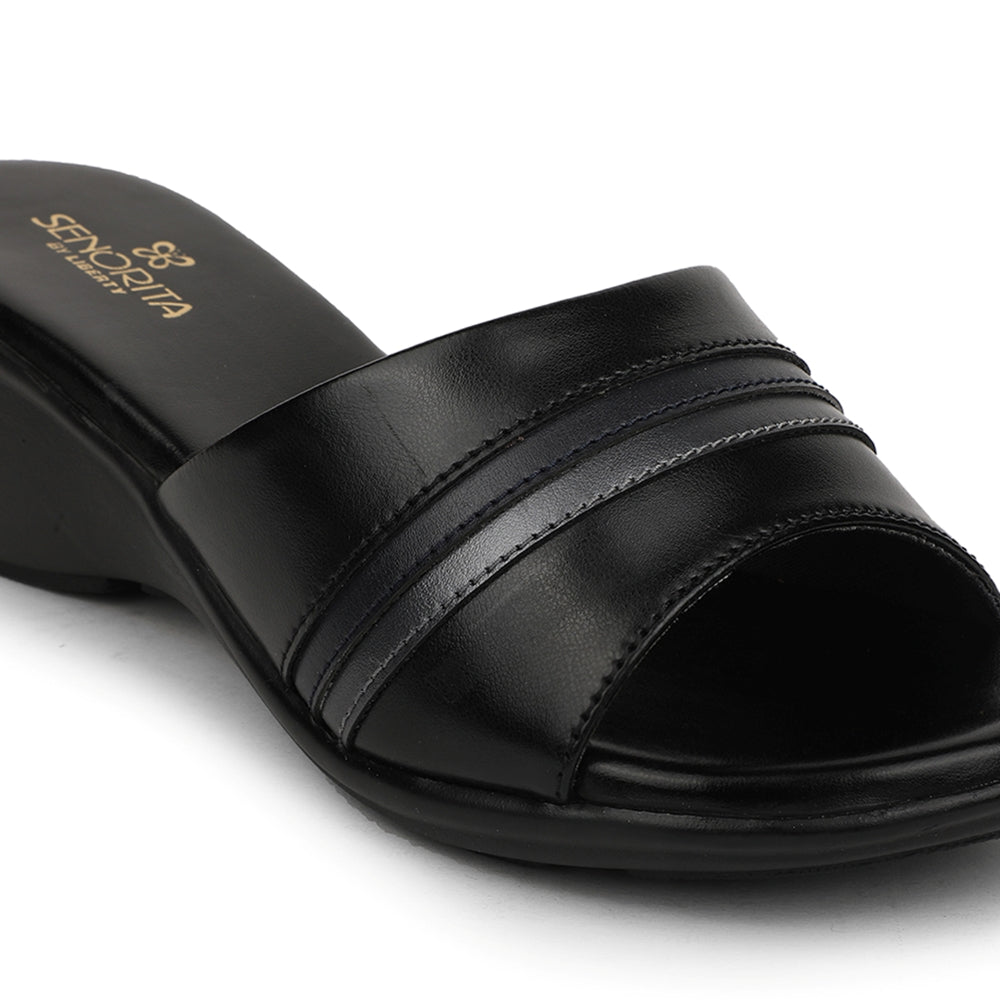 Senorita Casual Black Sandal For Women JFL-62E 