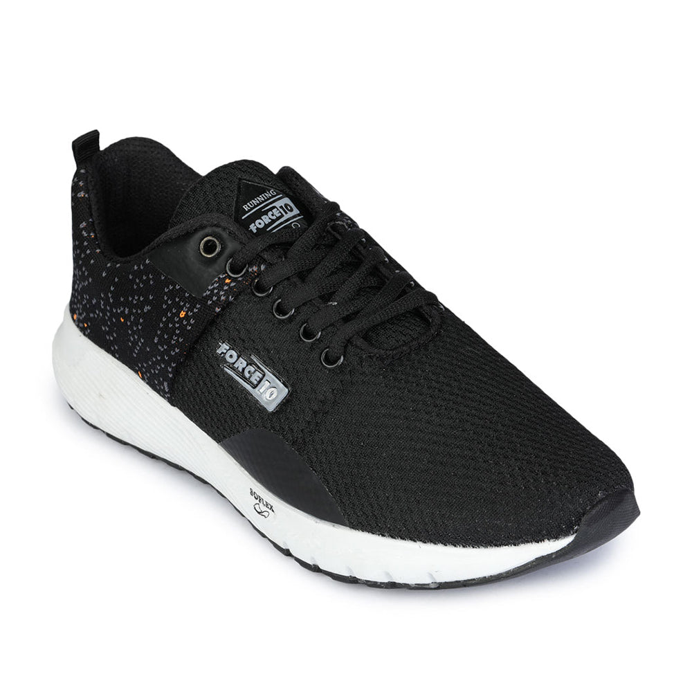 Force 1 By Liberty Men Black Running Shoes