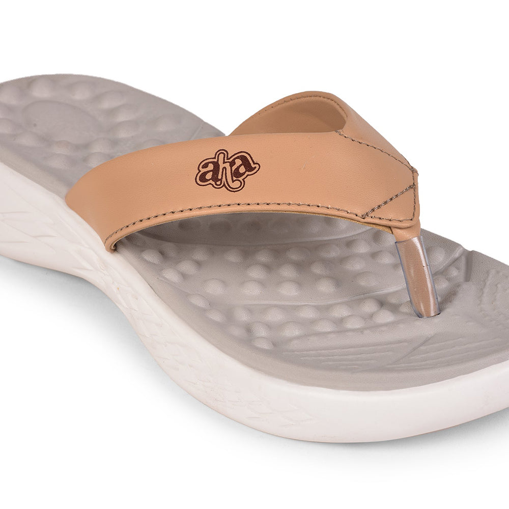 A-HA Casual Beige Slipper For Women IMPACT-W2 By Liberty