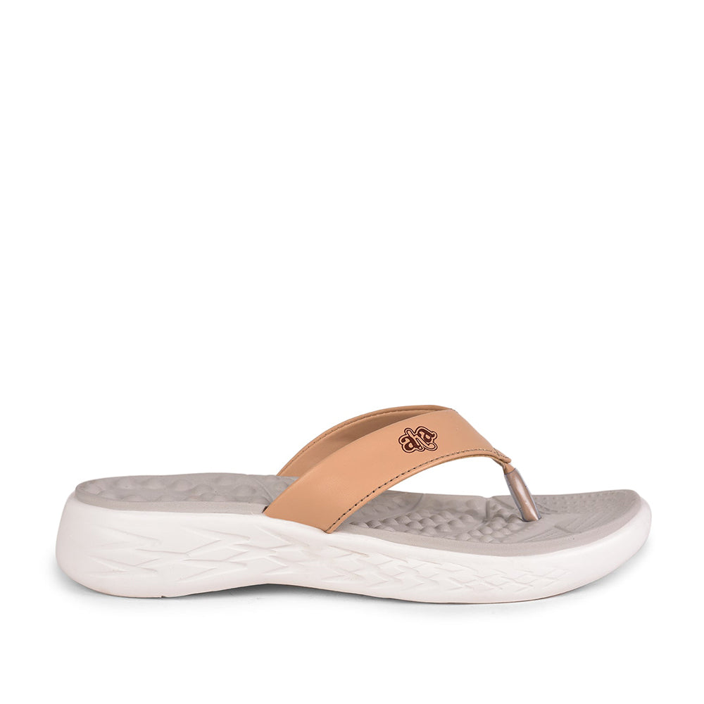 A-HA Casual Beige Slipper For Women IMPACT-W2 By Liberty