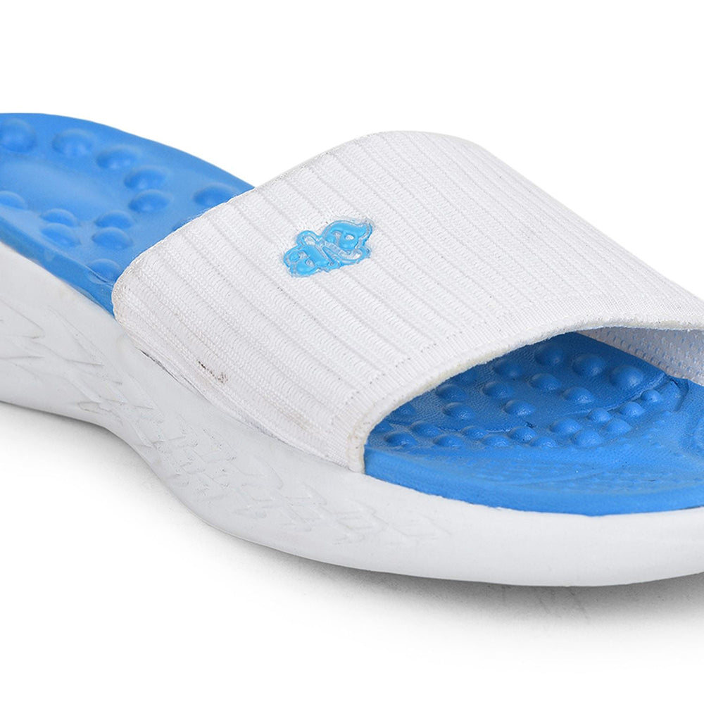 AHA Casual Blue Slides For Women IMPACT-15E By Liberty