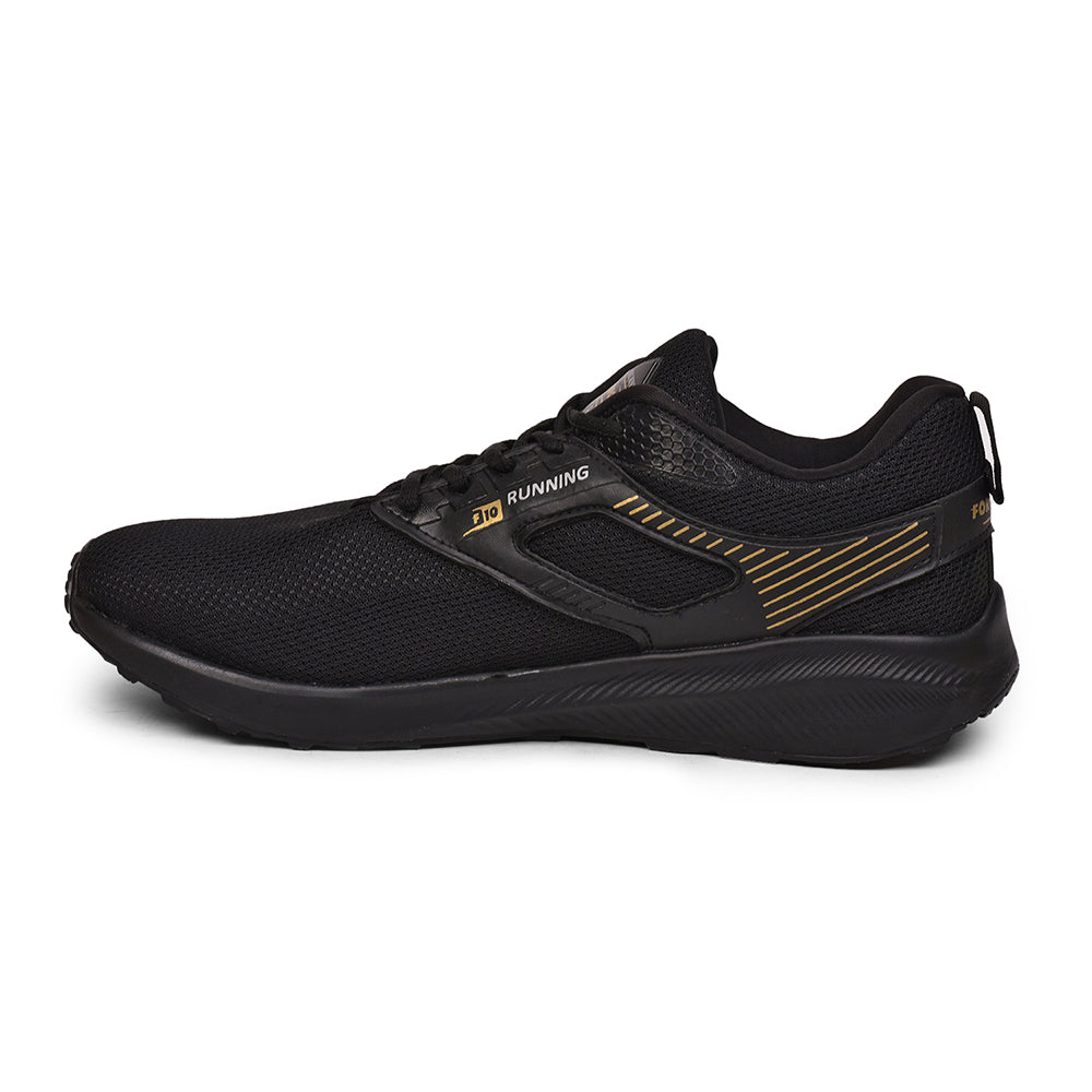 Force 1 By Liberty Black Sports Running Shoes For Men (AVENGE)