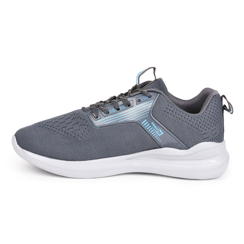 Force 1 Men Grey Sports Running Shoes(LEOPARD-1)