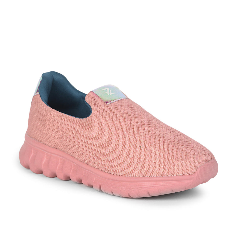 Leap7x Non Lacing Peach Casual Slip on Shoes For Women EMMA-1 By Liberty