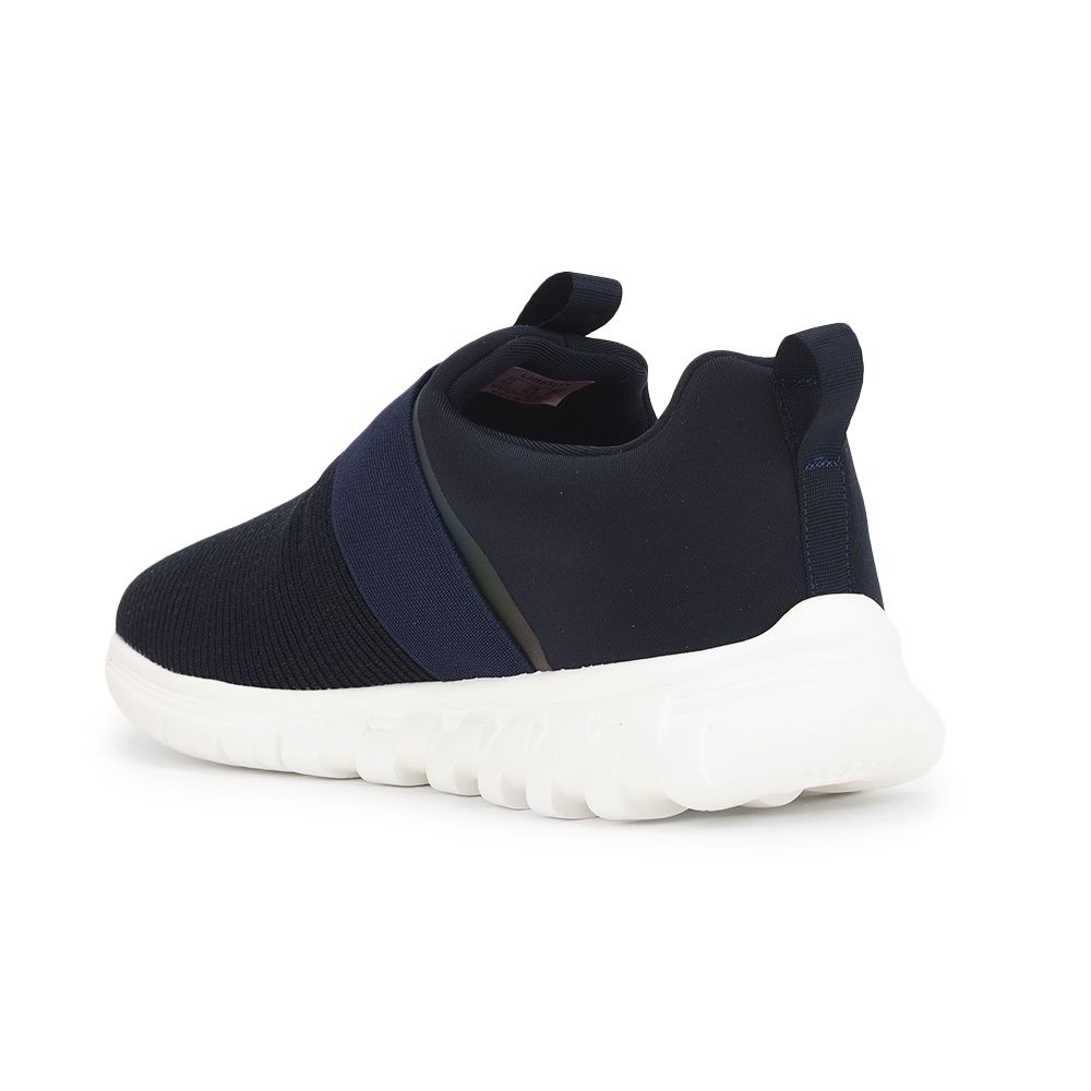 Leap7x Non Lacing Navy Blue Casual Slip on Shoes For Women MERCY By Liberty