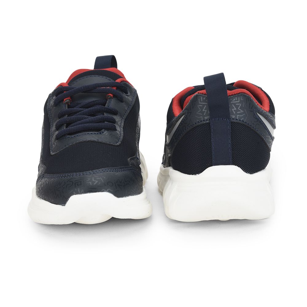 Leap7x Lacing Navy Blue Casual Shoes For Kids PABLO-1LM By Liberty