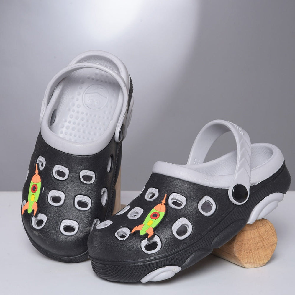 Lucy & Luke By Liberty LPMXT-823 Kids Black Clogs