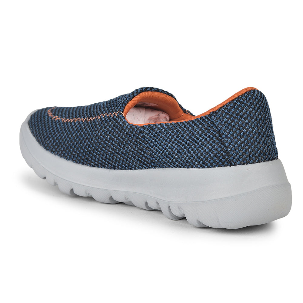 Leap7x Non Lacing Sports Shoes For Ladies (T.Blue) OLIVIA By Liberty