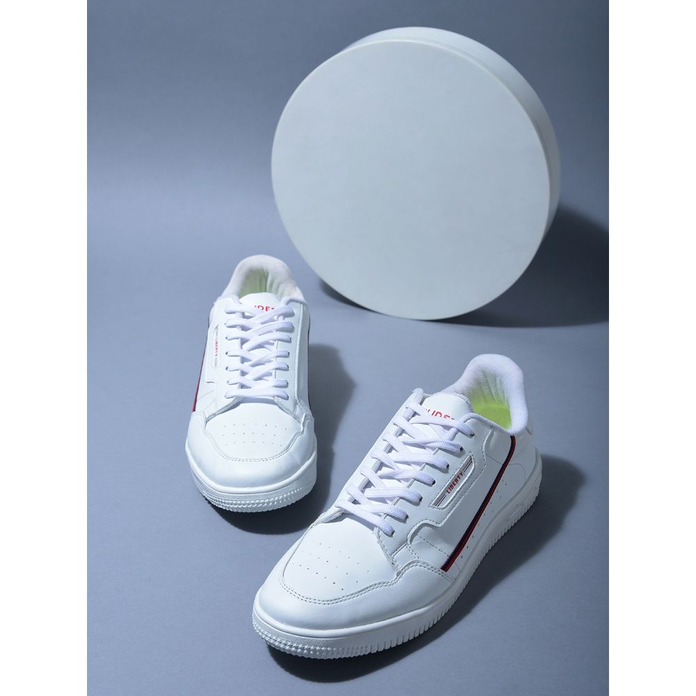 Gliders Casual White Lacing Sneakers For Men SNK-71 By Liberty