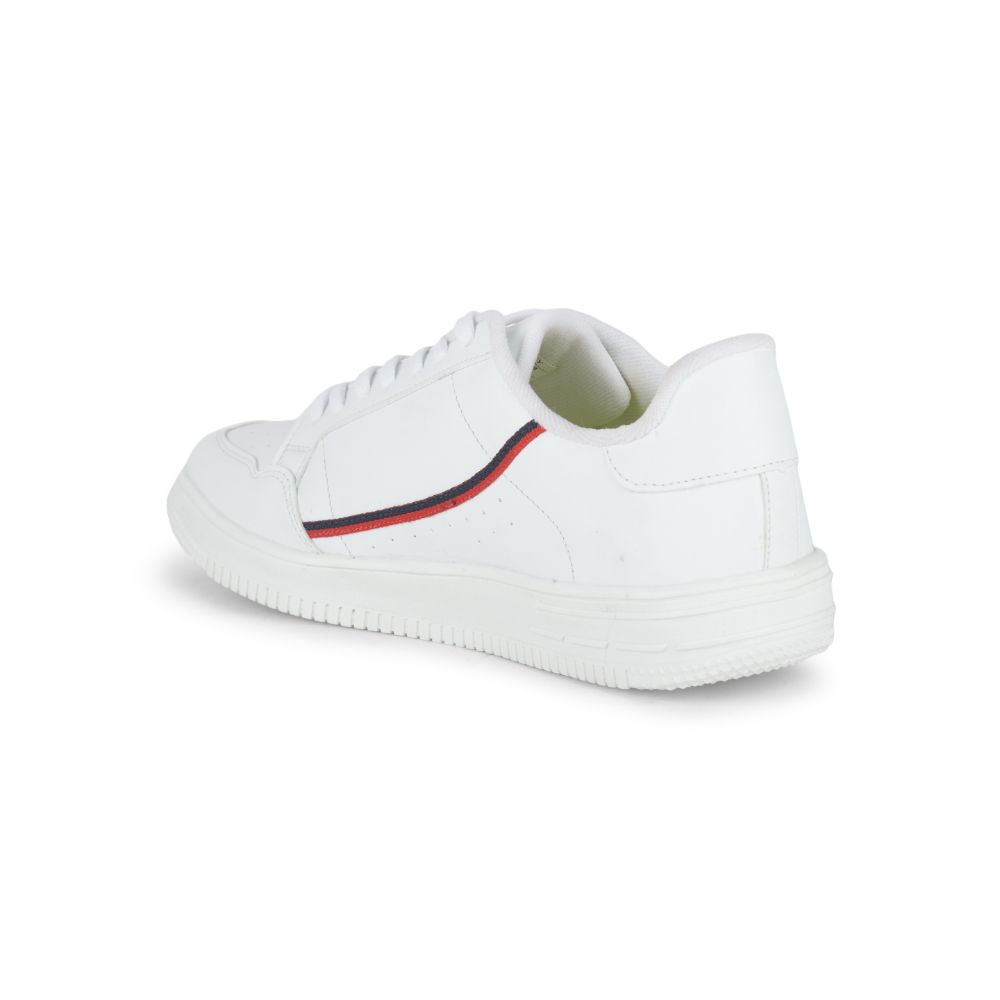 Gliders Casual White Lacing Sneakers For Men SNK-71 By Liberty