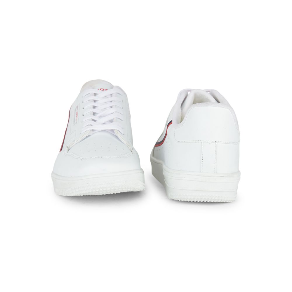 Gliders Casual White Lacing Sneakers For Men SNK-71 By Liberty