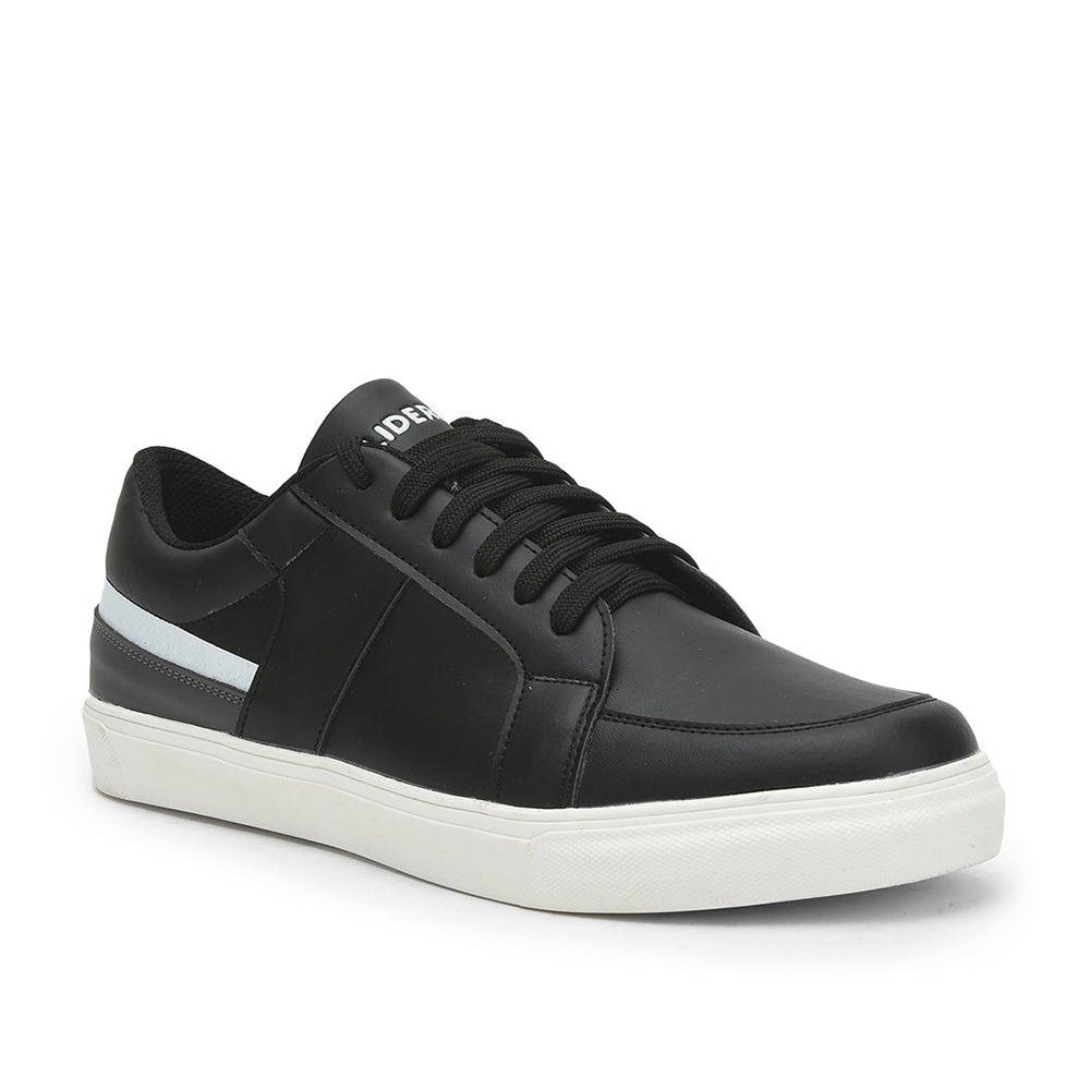 Gliders Casual Black Lacing Sneakers For Men ZIDANE By Liberty