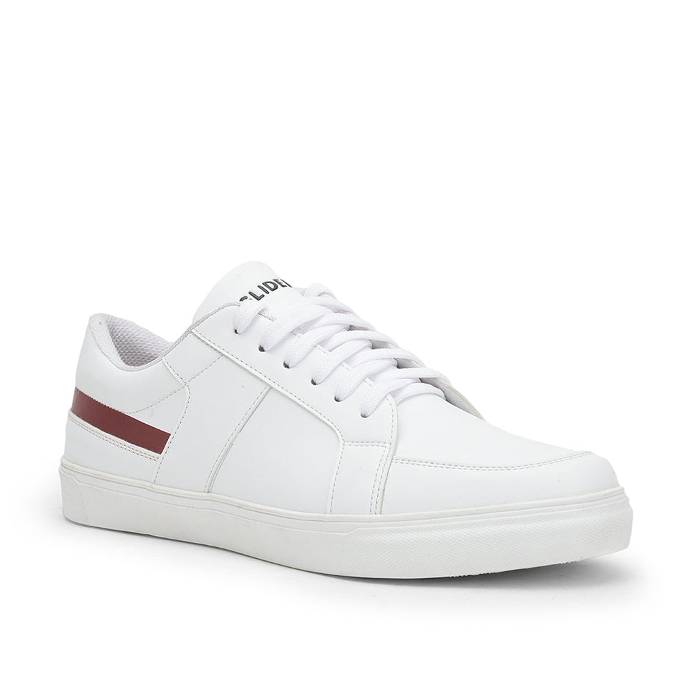 Gliders Casual White Lacing Sneakers For Men ZIDANE By Liberty