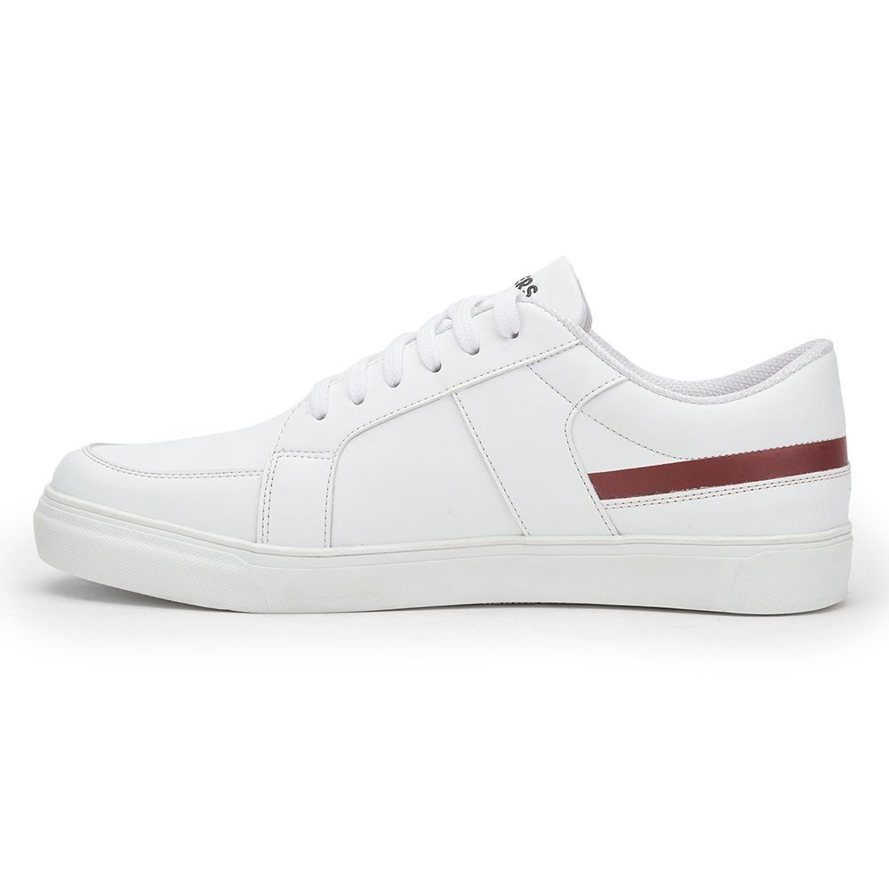 Gliders Casual White Lacing Sneakers For Men ZIDANE By Liberty