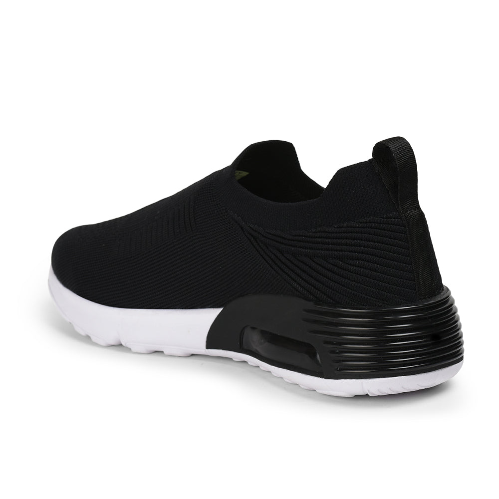 Force 1 By Liberty Men AIRTEK-1 Black Sports Non Lacing Shoes