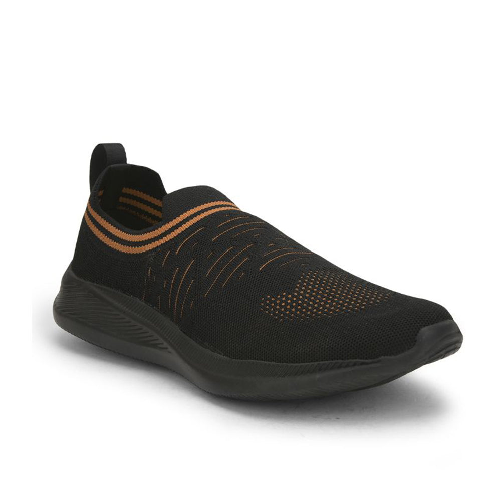 Force 1 Sports Non Lacing Shoe For Men (Black) SIMON-E By Liberty