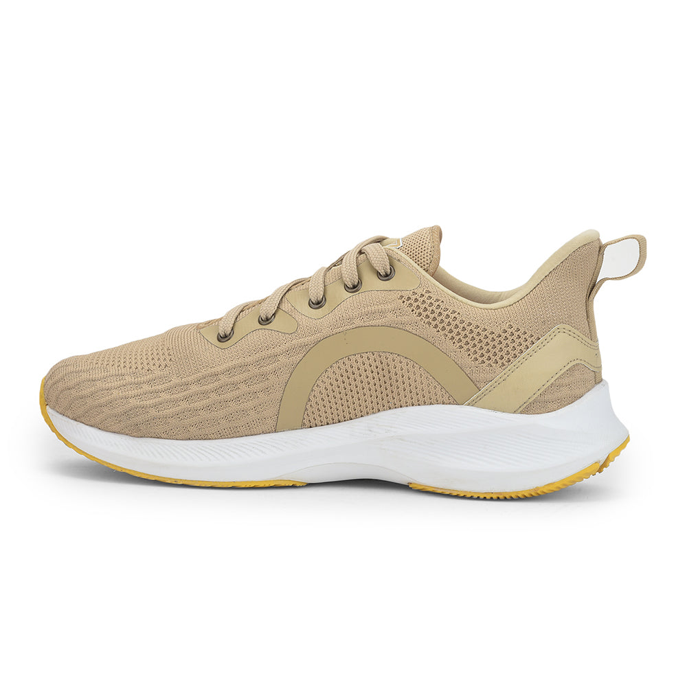 Leap7x Lacing Sports Shoes For Men (Beige) CHALANGE-2 By Liberty